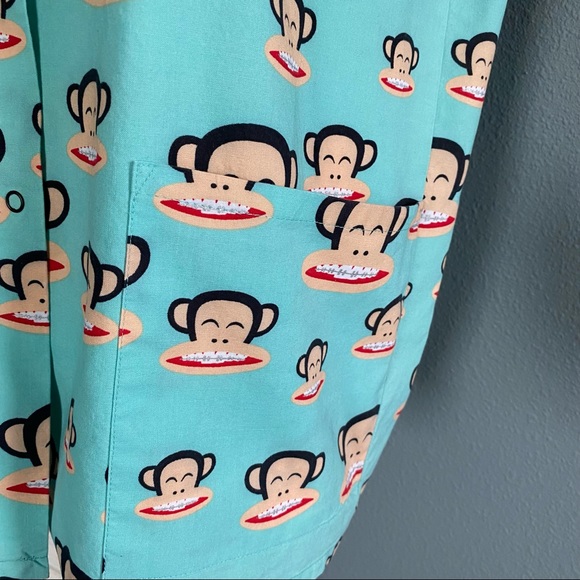 Paul Frank Scrub Top Julius w Braces Long Sleeve C - Picture 5 of 10